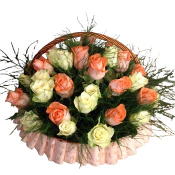 Cesto de rosas